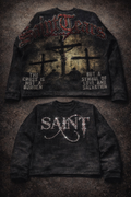 INSAINTITY “Saint Tears” Rhinestone Crewneck